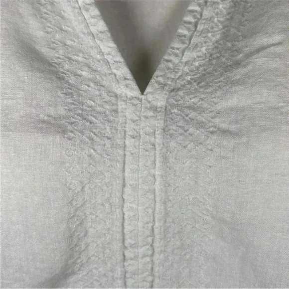 House of Harlow REVOLVE Linen Embroidered Top Medium White - Picture 6 of 12